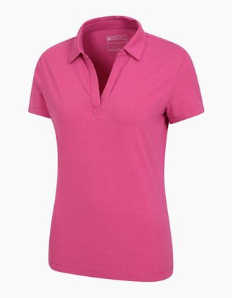 Mountain Warehouse Womens Mountain Warehouse Womens/Ladies UV Protection Polo Shirt - Pink - Size: 10