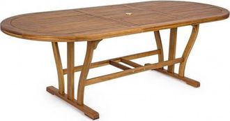 BIZZOTTO Mesa Extensible Noemi De Madera Ovalada De Melamina 180/240x100 Cms