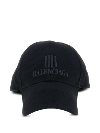 Balenciaga logo-embroidered baseball cap - men - Cotton - S - Black