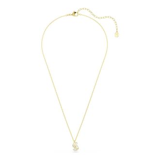 Swarovski Zwaan Hanger Ketting - Dames - Accessoires - Wit - Maat: ONE Size Zijde