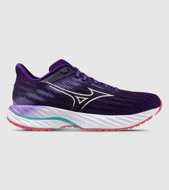 Mizuno Womens Wave Inspire 21 Running Shoe In Vintage Indigo/white