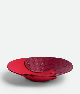 Bottega Veneta Interlocking Leather Tray - M - Bottega Veneta
