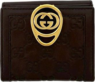 Gucci Brown Leather Wallet (Bi-Fold) (Pre-Owned)