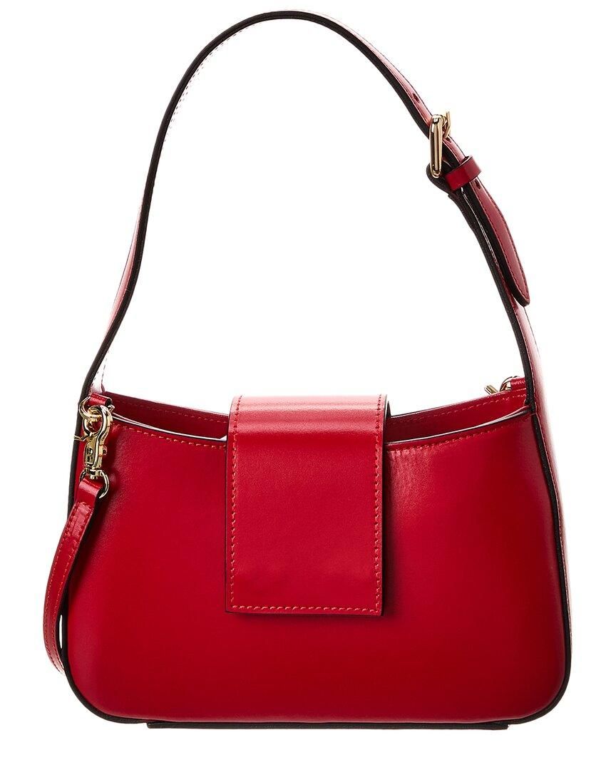 ハンドバッグ Jil Sander 'Cannolo' Burgundy Leather Bucket Bag Jil Sander - Cannolo Small Bag in Burgundy – Stoy
