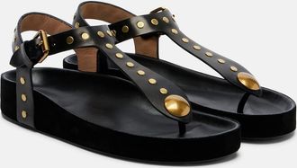 Isabel Marant Enore studded leather thong sandals