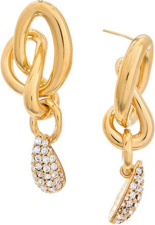 Oscar De La Renta Twisted Knot Earrings