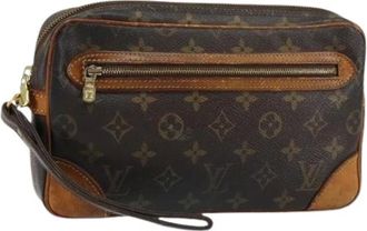 Louis Vuitton Pre-owned Clutches, female, Brown, Size: ONE SIZE Pre-owned Canvas Clutch