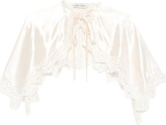 Alberta Ferretti Lace Tie Jacket