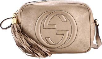 Gucci Gold Leather Soho Disco Crossbody Small (Authentic Pre-Loved)