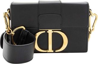Dior Black Calfskin Montaigne 30 Shoulder Bag (Authentic Pre-Loved)
