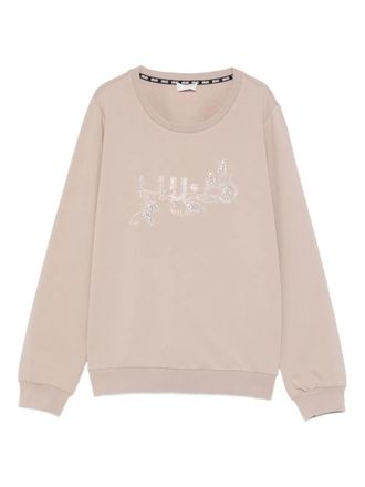 Liu Jo Felpa con strass - Toni neutri