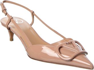 Valentino Vlogo Signature 40 Patent Slingback Pump