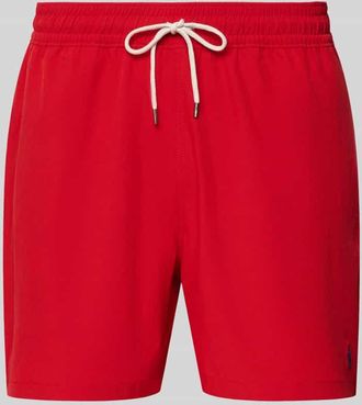 Ralph Lauren Badehose mit Mesh-Einsatz in Rot, Gr&ouml;&szlig;e XXL