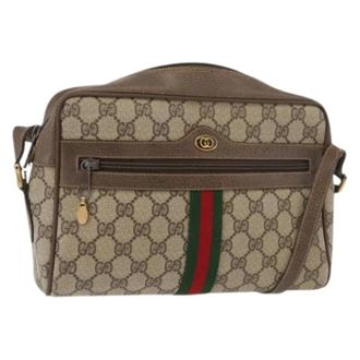 Gucci Pre-owned Cross Body Bags, female, Beige, Size: ONE SIZE Pre-owned Vintage GG Shoulder Bag