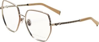 Philipp Plein Philipp Plein Womens 57 mm Beige Opticals