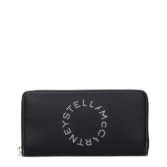Stella McCartney Black Leather Womens Wallet