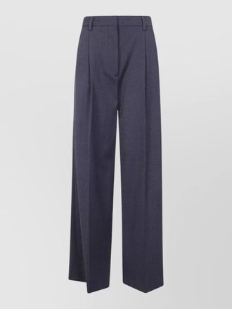Filippa K darcey wool trousers wide leg pleated