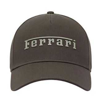 Ferrari Gorra de b&eacute;isbol de sarga de algod&oacute;n - Accessories - Hombre - Marr&oacute;n - ONE SIZE
