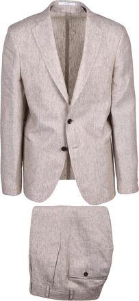 Fug&agrave;to Beige Linen Men Suit