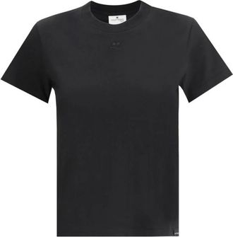 Courr&egrave;ges Mujer, Camisetas, Negro, Talla: L