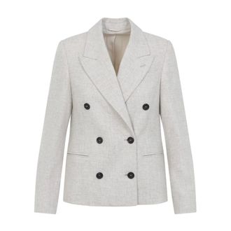 Brunello Cucinelli Mujer, Chaquetas, Beige, Talla: 2XS
