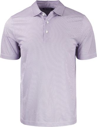 Cutter & Buck Pike Eco Symmetry Print Stretch Recycled Mens Polo