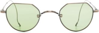 Matsuda round-frame tinted-lenses sunglasses - unisex - Titanium - 46 - Gold