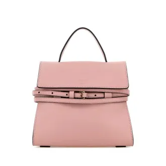 Moschino Pink Nappa Leather Small Tie Me Handbag
