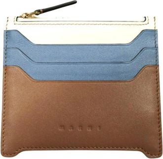 Marni Pre-owned Trunkaroo Kalfsleer Kaarthouder - Heren - Vintage Accessoires - Veelkleurig - ONE Size - Leer - Vintage