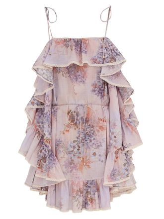 Zimmermann Mini Dress With Ruffles Cascadian