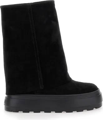 Casadei Black Platform Boots
