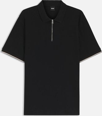 HUGO BOSS Mens BOSS Black C-Pei 04 Polo Shirt 001 Black - Size: 46