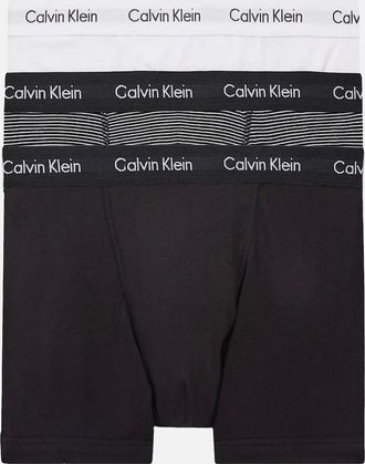 Calvin Klein Mens Calvin Klein 3 Pack Cotton Stretch Trunks - Black - Size: 32/30/31