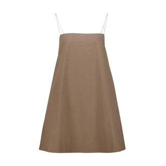 Matteau Short Jurken - Dames - Jurken - Bruin - Maat: 2XS
