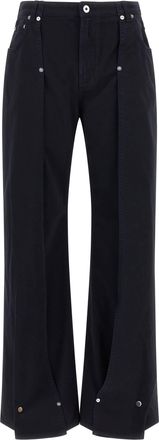 Jean Paul Gaultier Womens The Snap-Button blue Jeans