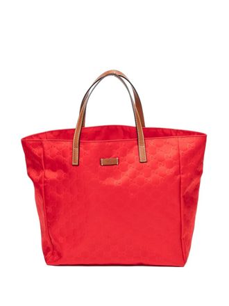 Gucci monogram tote bag - Red