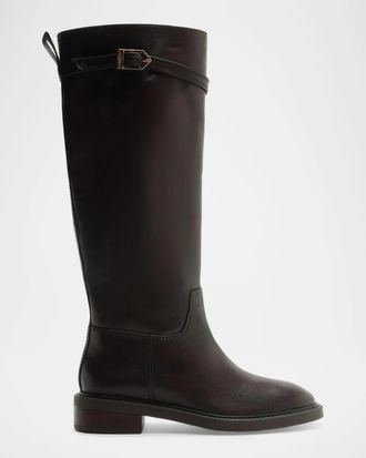 Schutz 35mm Bianca Leather Knee-High Boots