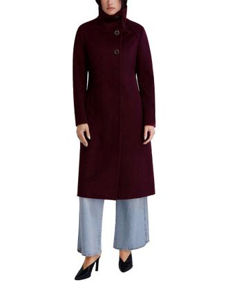 Kenneth Cole Wool-Blend Long Jacket