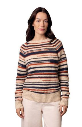 Celtic & Co. Donegal Broken Stripe Sweater in Oatmeal Fleck Multi at Nordstrom, Size X-Large