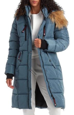 Canada Weather Gear Womens Heavyweight Long Parka Jacket in Teal Ocean at Nordstrom, Size 3X
