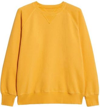 Fortela Harvard Fleece Jersey Raglan Sleeve Sweatshirt in Yellow at Nordstrom, Size X-Large Eu