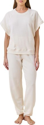 Papinelle Sleepwear Most Wanted Cotton Blend Top in Butter at Nordstrom, Size Large