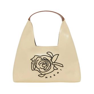 Marni Diamond Bag - Dames - Tassen - Beige - Maat: ONE Size Polyamide
