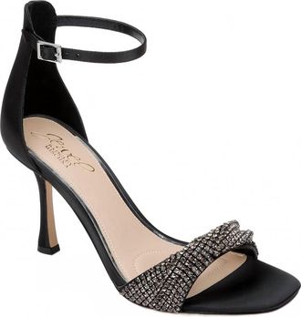 Badgley Mischka Womens Yesica Stiletto Heel Sandals In Black