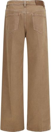 Brunello Cucinelli Womens Brown Cotton Straight-Leg Jeans Clothing