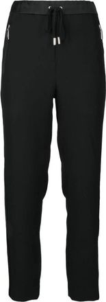 Costume National Cropped Broeken - Dames - Vrijetijds broeken - Zwart - M - Leer - Broeken