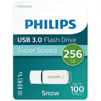 Philips Memorias Usb 3.0 De 256gb Serie Snow Marr&oacute;n, Con Una Velocidad De Transferencia De Datos Superior A 100 Mb/seg