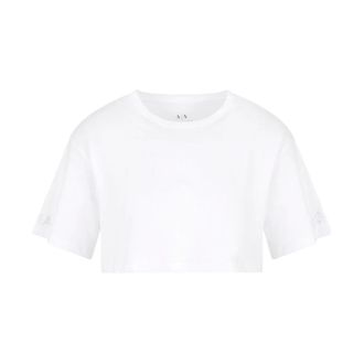 A|X Armani Exchange Mujer, Camisetas, Blanco, Talla: L