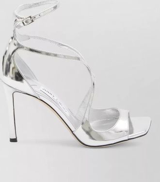 Jimmy Choo London azia 95 cross strap leather sandals