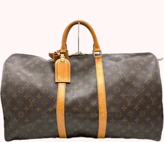 Louis Vuitton Brown Monogram Canvas Boston Bag (Pre-Owned)